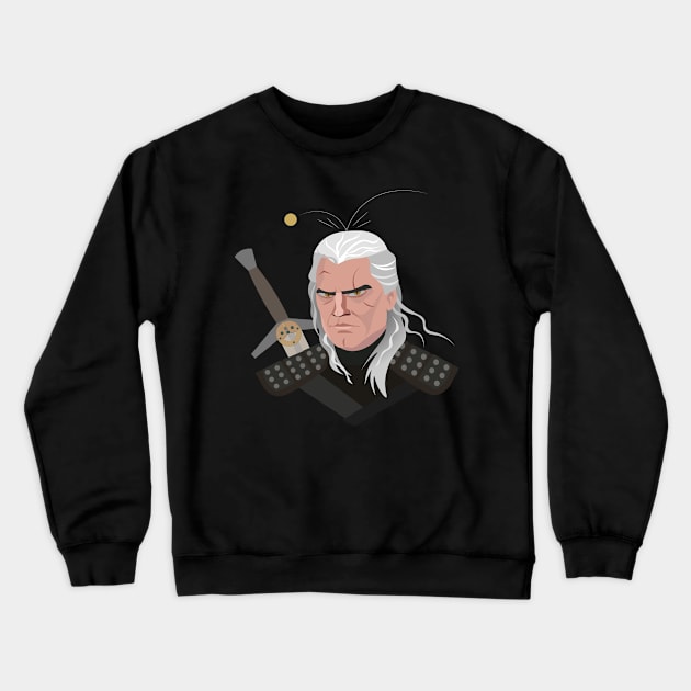 Toss A Coin Witcher Crewneck Sweatshirt by ijoshthereforeiam